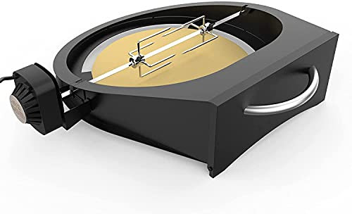 onlyfire Multipurpose Rotisserie and Pizza Oven Kit for Kamado Joe Classic/Pit Boss 22 Ceramic Grills - Including Rotisserie Motor UK Plug, Spit Rod & Pizza Stone