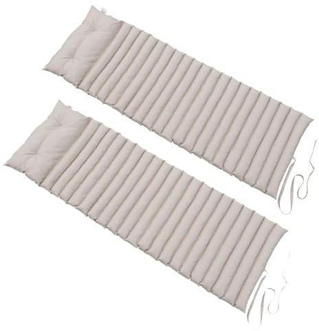 RED DECO 2X Matelas Bain de Soleil 180 cm SORMIOU Taupe