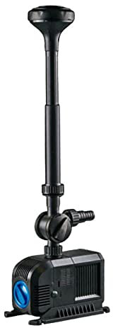 AquaOne Teichfontäne HJ 6003 I Multifunktions Unterwasser Pumpe mit Fontäne 6800 L/h I Springbrunnenpumpe 150W I Teichpumpe Gartenpumpe Brunnenpumpe für Garten Teich Brunnen