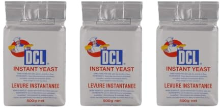 DCL Instant Dried Yeast 3x500g - LeSaffre Fast-Acting Yeast for Home Baking and Professional Use – Ideal for Bread, Pizza, and Dough Recipes (NP)