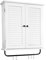 leomark Armario de Pared con Colgador, Armario Meghan Multiusos - Dim: 62,5 cm (Alto) - Mueble de baño - salón Armario de Almacenamiento - Armario para salón, Cocina, Pasillo