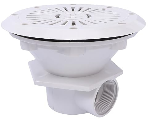 Happyyami Desagüe De Suelo para Piscina Accesorio De Drenaje De Entrada De Agua Salida De Piscina Plástico Ligero
