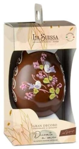La Suissa Uovo di Cioccolato al Latte con Decorazione da 360 gr
