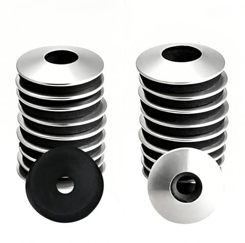 YUESIKJ 50 Stk EPDM Dichtscheiben M8 X 19mm Dichtungsscheiben aus Edelstahl Gummi EPDM Unterlegscheiben für Schrauben Spenglerschrauben