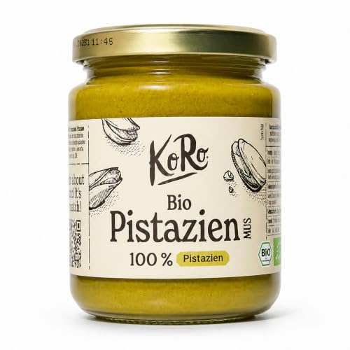 KoRo - Crema di pistacchio bio 250 g - Fonte di proteine - Consistenza cremosa - Qualità biologica
