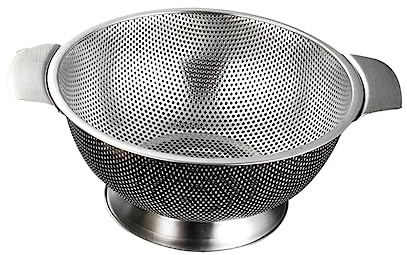 Sosoport Cesta Multiusos Para Lavar Verduras Cuenco De Drenaje De Cocina De Acero Inoxidable Para Secar Lavar y Escurrir Frutas y Verduras La Cocina