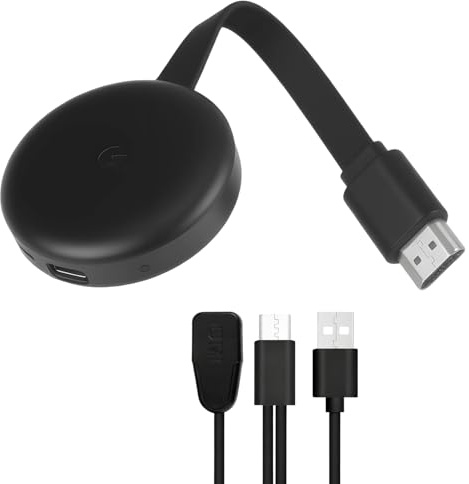 Dongle HDMI 4K 5G Chromecast Inalámbrico, Adaptador WiFi Display Miracast Full HD para TV, Proyector y Monitor, Compatible con Android iOS Windows Mac Airplay DLNA, Transmisión de Pantalla HD