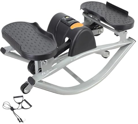 Stepper a dondolo laterale, Stepper a dondolo sinistro e destro, Steppers laterale a basso impatto per ginocchia e articolazioni, Steppers fitness portatile Macchina per allenamento per gambe e glutei
