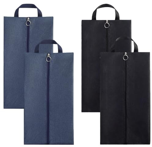 4 Bolsas Impermeables para Zapatos De Viaje, Bolsas Impermeables Y A Prueba De Polvo, Indispensables para Viajes De Negocios, Adecuadas para Almacenamiento Multiusos.