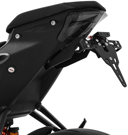 ZIEGER Pro Motorrad kurzer Kennzeichenhalter Kennzeichenträger Nummernschildhalter (kompatibel mit: KTM 1290 Super Duke R)