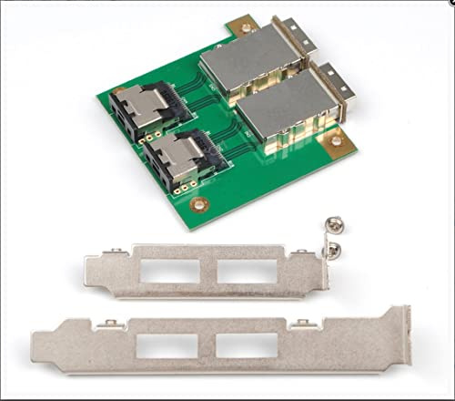 Mini SAS Internal SFF-8087 SAS 36P to 2 Port External HD SAS 26P SFF-8088 Front Panel PCI SAS Card Adapter