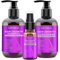 GIFBEA Hair Growth Shampoo and Conditioner Set with Rosemary Oil Serum, Biotin, Argan, Castor, Coconut, Keratin, Rice Water - Hair Loss Treatment, Thickening for Women and Men