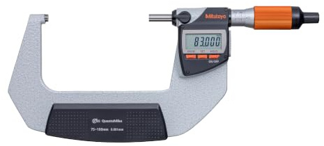 Mitutoyo 293-143-40 ABS Digital-Mikrometer MD-E100, 75-100 mm | 0,001 mm, bidirektionale Daten, IP65