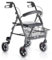 Salute Solare Deambulatore Rollator per anziani, Alluminio, Leggero, Freni manuali e bloccabili, Girello con seduta e 4 ruote, Deambulatore pieghevole, Girello anziani