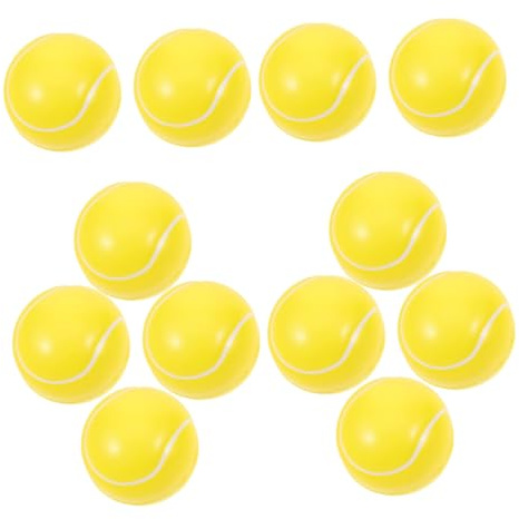 BESTonZON Lot de Mini Balles De Tennis Anti-Stress en Mousse 5 Cm Garçon Et Filles Jouet Souple à Presser Détente Fête Présent 24 Pièces