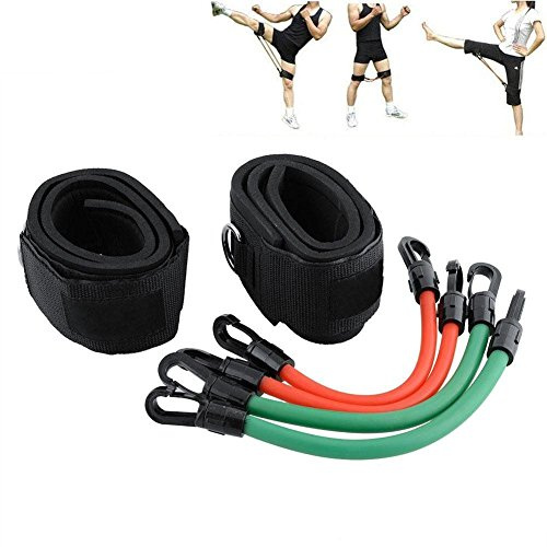 HemeraPhit Latex Ständiges Bein-Oberschenkel-Band Starke Knöchelriemen Geeignet für Fitnessstudio Yoga Pilates