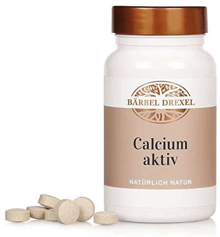 BÄRBEL DREXEL Calcium aktiv Vegan, gewonnen aus Rotalgen, optimiert mit Vitamin D3 + K2, sekundären Pflanzenstoffen, Inulin und Reisprotein (140 Stk) Natürliche Nahrungsergänzung