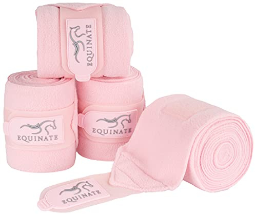 Equinate Fleecebandage Harmony, set om 4 i många färger, bandage fleece, gammalrosa häst