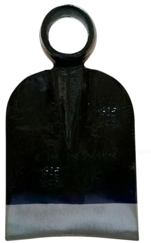 Tradineur - Azada de Hierro sin Mango, Agujero con diámetro de 4,2 cm, sacho, Herramienta de jardín, Cultivos, Campo - 15,5 x 27,3 cm - 1,1 kg