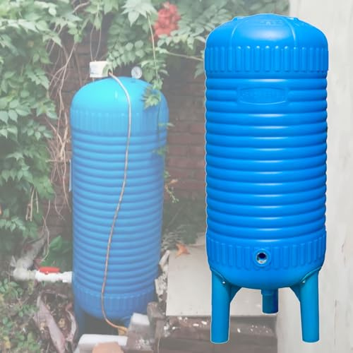 RENLXFI Druckbehälter Druckkessel 60 100 120 150 200 250 300 L Drucktank, Trinkwasser/Bewässerung Druckwassertanks PE Vertikal Für Pumpenbrunnenhaus(40Gal/150L-17.7X43.3in/45X110cm)
