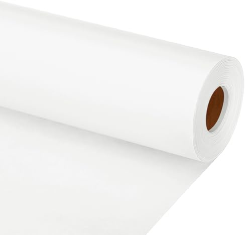 PATIKIL Zeichenpapierrolle 38cm x 30m Zeichenpapier Papierrolle Weiß | Kraftpapier, Malpapier, Skizzenpapier, Bastelpapier, 80 g/m², für Staffelei Malen Handwerk Geschenkverpackung