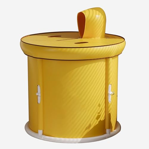 Baignoire Portable, Baignoire Pliable Adulte, Ouverture en une Seconde, pour les Athlètes, Bain à Remous pour Sauna à Domicile avec Couverture Thermique