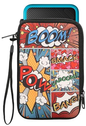 kwmobile Housse Compatible avec Nintendo 3DS XL - Sacoche de Protection pour Console de Jeux Vidéos en Néoprène - Pop Art Multicolore