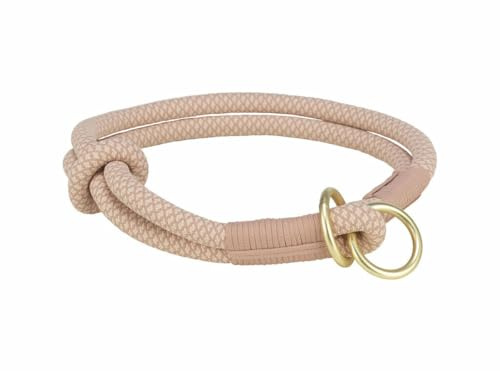 TRIXIE Soft Rope Bildungshalsband, XS, Rosa/Hellrosa