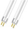LevoLutz T5 8W 12 Fluorescent Tube, 4000K Cool White (300mm Length), High Efficiency Lamps for Strip Lights, Kitchen, Bathroom and Emergency Lighting, Pack of 2