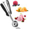 QOUBNIC 5cm Cuchara Helado Bola, 304 Acero Inoxidable Cuchara de Helado Ice Cream Scoop con Gatillo para Bolitas de Melón Albóndigas Pasteles Galletas, Masa Galletas y Arroz