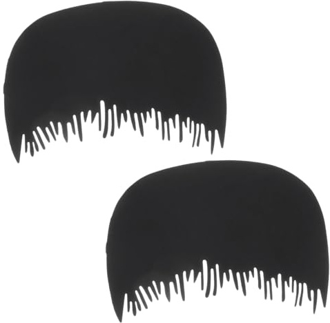 DEARMAMY 2 Pezzi Pettine In Fibra Densa Per Migliorare L'Attaccatura Dei Districante Per Lo Styling Per La Colorazione Dei Mini Spazzola Applicatore Per Cuoio