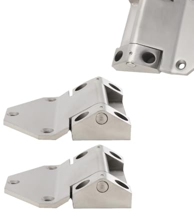 2x Edelstahl Schwerlastscharnier 500kg Belastung Scharnier Tür Türe Türband