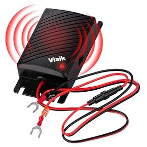 Viaik® Anti Fouine Voiture avec Ultrasons – Anti Rongeur Voiture à Brancher sur Batterie 12V – Répulsif Ultrason Souris et Rats, Anti Martre pour Moteur et Capot