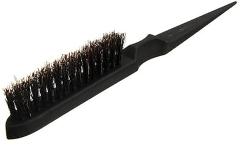 LOORGVEL 4 pezzi Spazzola per Capelli con Setole di Cinghiale Pettine Sottile per Cotonatura e Styling Impugnatura Ergonomica Adatta per Salone Professionale e Utilizzo Colore Casuale