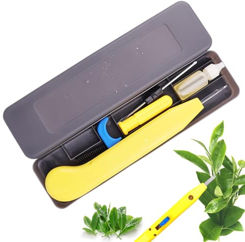 Gartenschere für Paprika, Handschere, Gartenschere mit gebogenem Kopf, zum Beschneiden von Tee, zum Schneiden von Ästen, Rosen, Sträuchern, Gras, für Gärtner und Floristen