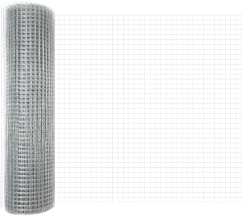Clôture de jardin en acier soudé - 0,5 x 100 m - Design moderne - Pour jardin et terrasse - Panneau de treillis durable - Délimitation polyvalente