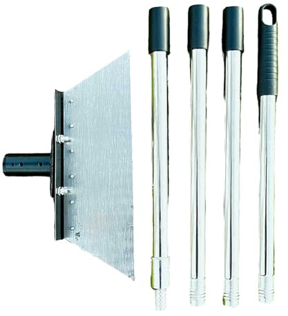 Zanthicia Pala da giardino con pala, utensile raschietto, utensile da giardinaggio, per diserbo, multiuso per muschio, erbacce, per la rimozione della neve, 1.6 milioni