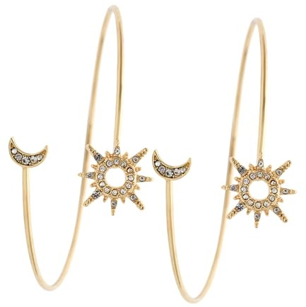 Ciieeo Brazalete de Aleación Incrustaciones para Mujer, Diseño Elegante y Ajustable