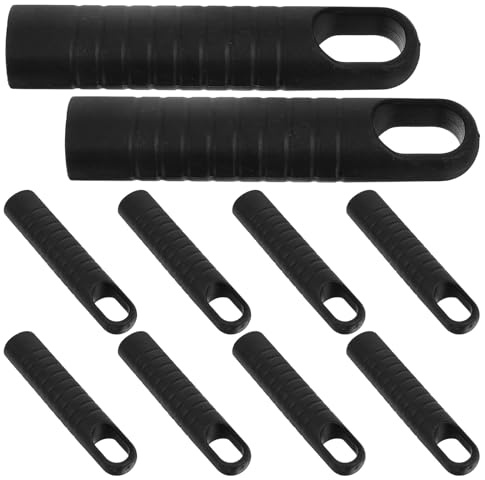 TEMPNAP 10 Stück Besenstiel Kunststoff Endkappen mit Ergonomischem Griff und Aufhängeloch Einfache Montage für 25mm Stiel zum Reinigen