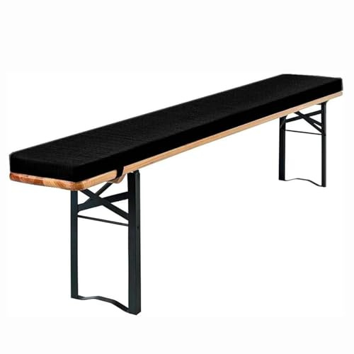 Cuscino per Sedile Esterno 130x23x3cm (51,2x9,1x1,2 Pollici) Cuscini per Panca da Birra, Imbottitura in Spugna ad Alta resilienza, Design con Cerniera, Morbido e Confortevole, Fodera de