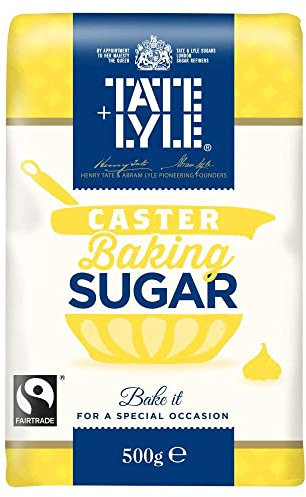 Tate 451121 Lyle Caster Sugar 500g, Aluminium, White