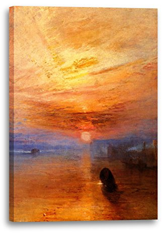 Printed Paintings Leinwand (80x120cm): William Turner - The Fighting Temeraire tugged to her Last