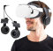 Globular Cluster Cuffie VR Stereo Compatibili con Meta Quest 2 Elite Head Strap/Originali Head Strap, Bass On Ear, Suono 3D a 360 Gradi,nero