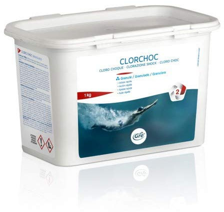 Gre CLORCHOC Cloro Forte GRANULARE 1 kg Piscina Manutenzione Pulizia
