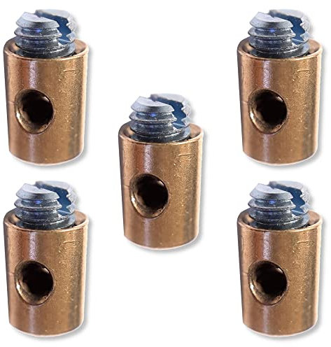 cyclingcolors, Morsetto per cavi. unisex adulto, argento, 5,5x7,5 mm