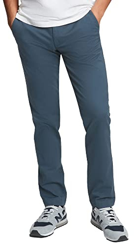 GAP Mens Essential Slim Fit Khaki Casual Pants, Medium Indigo 25, 38W x 32L US