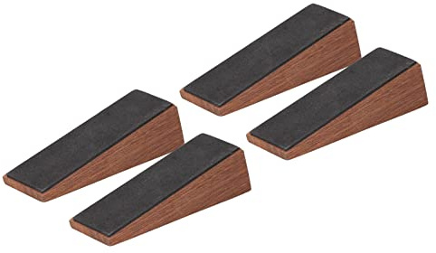 4er-Pack Türstopper aus Holz, Türstopper, Keil, Dreieckiger Holztürkeil, Rutschfeste Türstopper für den Boden, Robuste Tür, Türstopper für Schlafzimmer, Wohnzimmer, Badezimmer