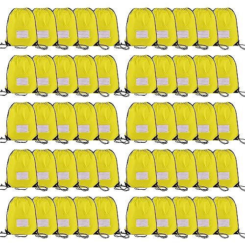 Kordelzugbeutel, großer Rucksack mit Kordelzug, DIY, Fitnessstudio, Sport, Rucksack, gelb, Classic