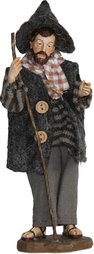 FADEDA Herd med stång, alpin landska/höjd: 12 cm/handmålad/detaljerade krubbfigurer – julbord, dekoration, krubbtillbehör