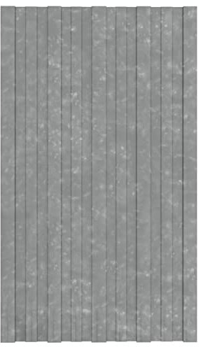 GuyAna Dachpaneele 36 STK. Verzinkter Stahl Silbern 80x45 cm Wellplatten Dach Dachplatten Bleche FüR Dach Wellblechplatten FüR Dach